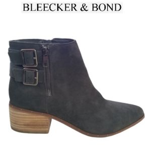 Bleecker & Bond Georgia Grey Suede Booties…